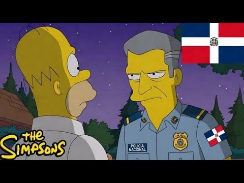 Homero contra La Policía | Los Simpson versión Dominicano