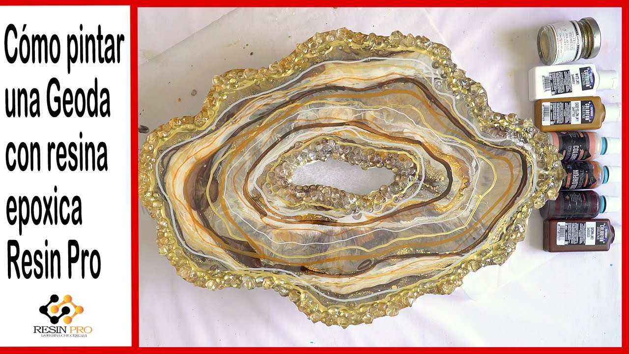 Cómo pintar una Geoda con resina epoxica Resin Pro