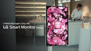 A Retail Managers Day With Lg Smart Monitor Swing
