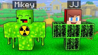 JJ and Mikey: HACKER vs RADIOACTIVE Golem Shapeshift Battle in Minecraft - Maizen