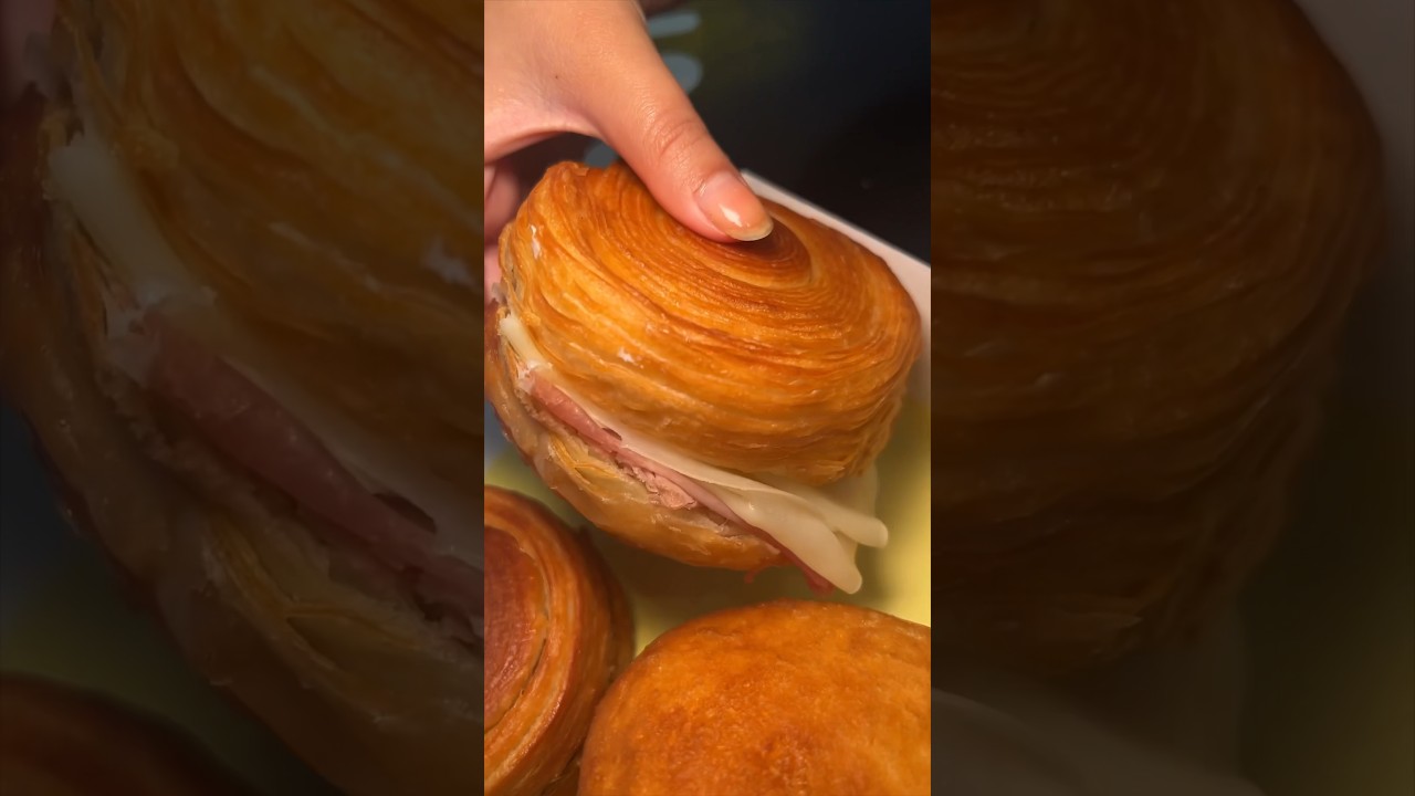 This might be the best HAM & CHEESE CROISSANT in NYC! From Unregular Bakery! 🥐😍🤤 #DEVOURPOWER