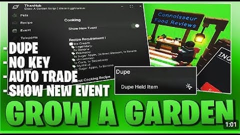 Grow A Garden Script *NO KEY* - Auto Cook, Kitsune, Dupe, Mutations, Auto Middle Pets & More! 🧑‍🍳🏡