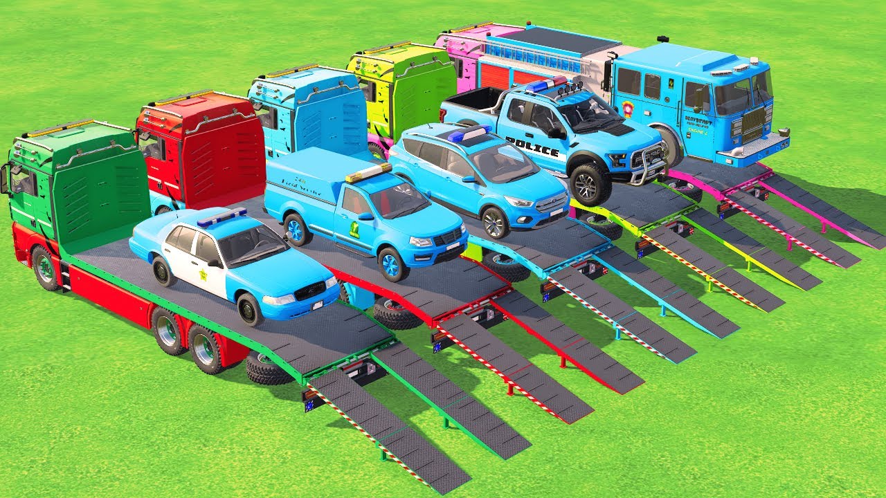 TRANSPORTING BLUE COLOR ALL POLICE CARS, AMBULANCE EMERGENCY ,FIRE