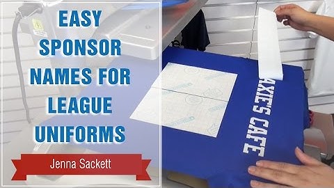 Easy Sponsor Names for League Uniforms | Transfer Express