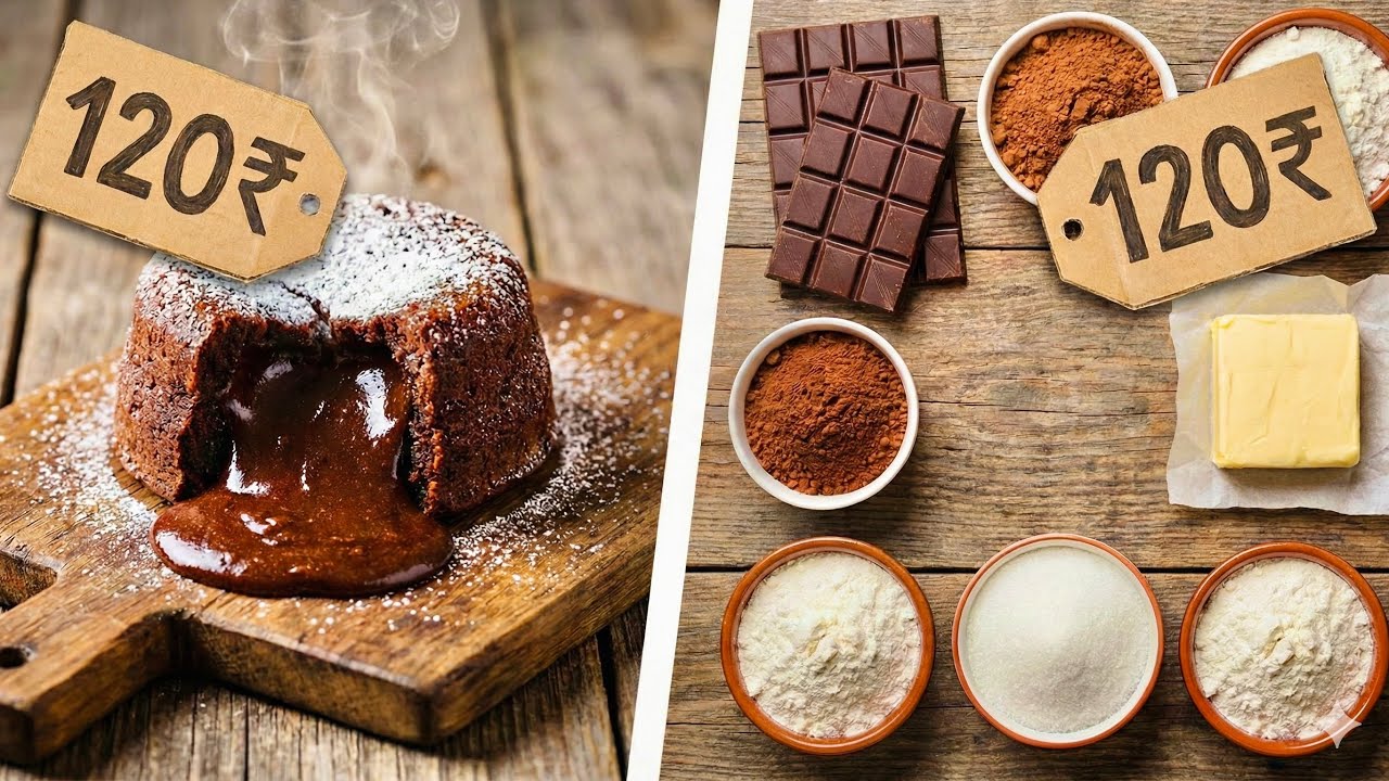 Market Vs Homemade choco lava cake