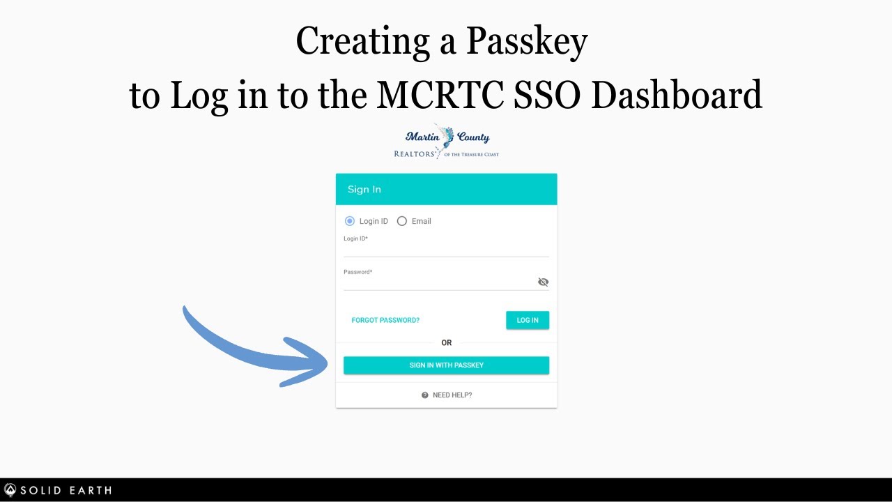 How to Create a Passkey to Log In to the MCRTC SSO Dashboard with Solid ...
