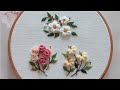 [프랑스자수]  폭신폭신 울사 꽃자수 Fluffy  Flowers Embroidery