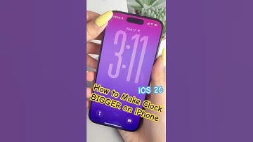 How to Make the Clock BIGGER on iPhone iOS 26!