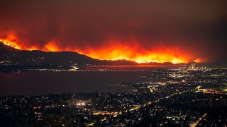 Канада в огне. Ужасающие лесные пожары бушуют в канадской провинции Британская Колумбия