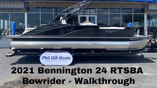 2021 Bennington 24 RSeries Bowrider  Walkthrough *NEW MODEL*