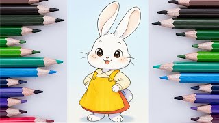 How to draw a simple, cute rabbit that anyone can do?