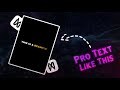 Capcut | Pro Glow Text Tutorial on Mobile
