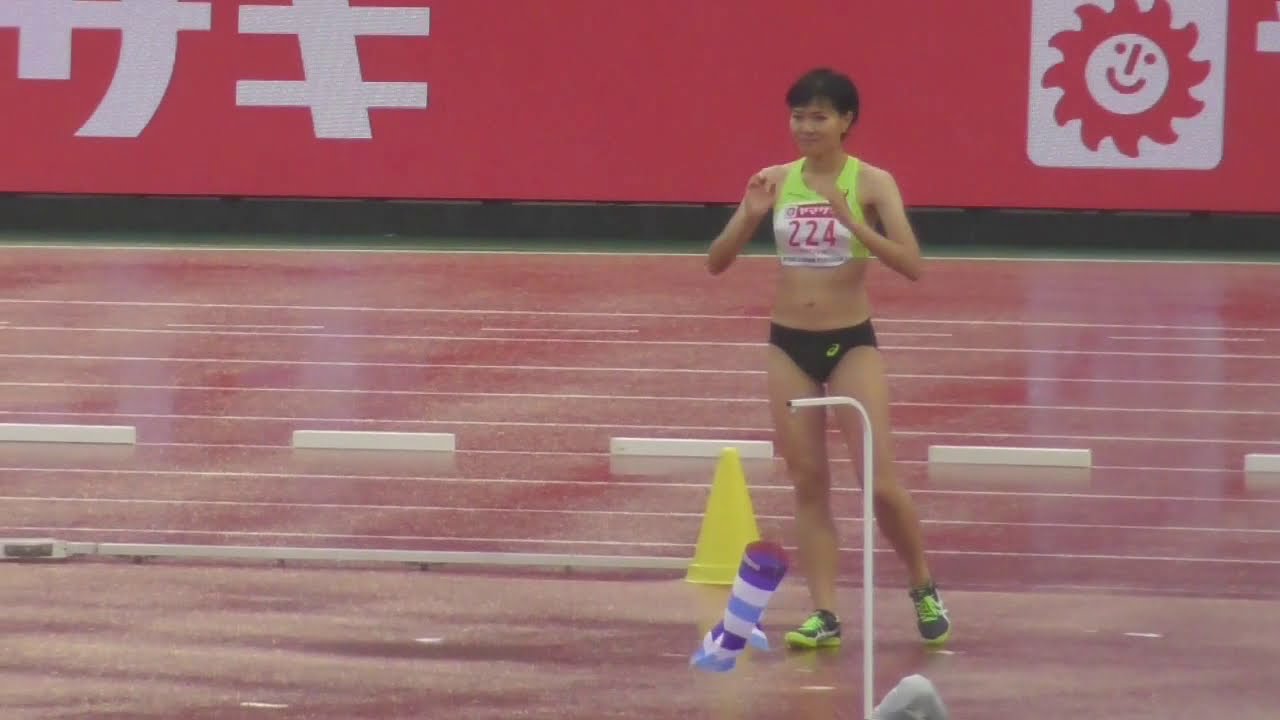 全中陸上2019大阪 女子走高跳決勝 大﨑真奈選手が1ｍ66で優勝 Youtube