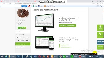 วิธีการดาวน์โหลดและติดตั้ง โปรแกรม MT4 โบรค Forex4you