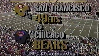 35 YEARS AGO: 1988 NFC Championship 49ers vs Bears  Highlights CBS Intro (January 8th, 1989)