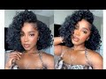 Perfect Natural Hair Routine 4 Heat Trained Hair! Quick and Easy Bantu Knots/Braid out (lazy Style)