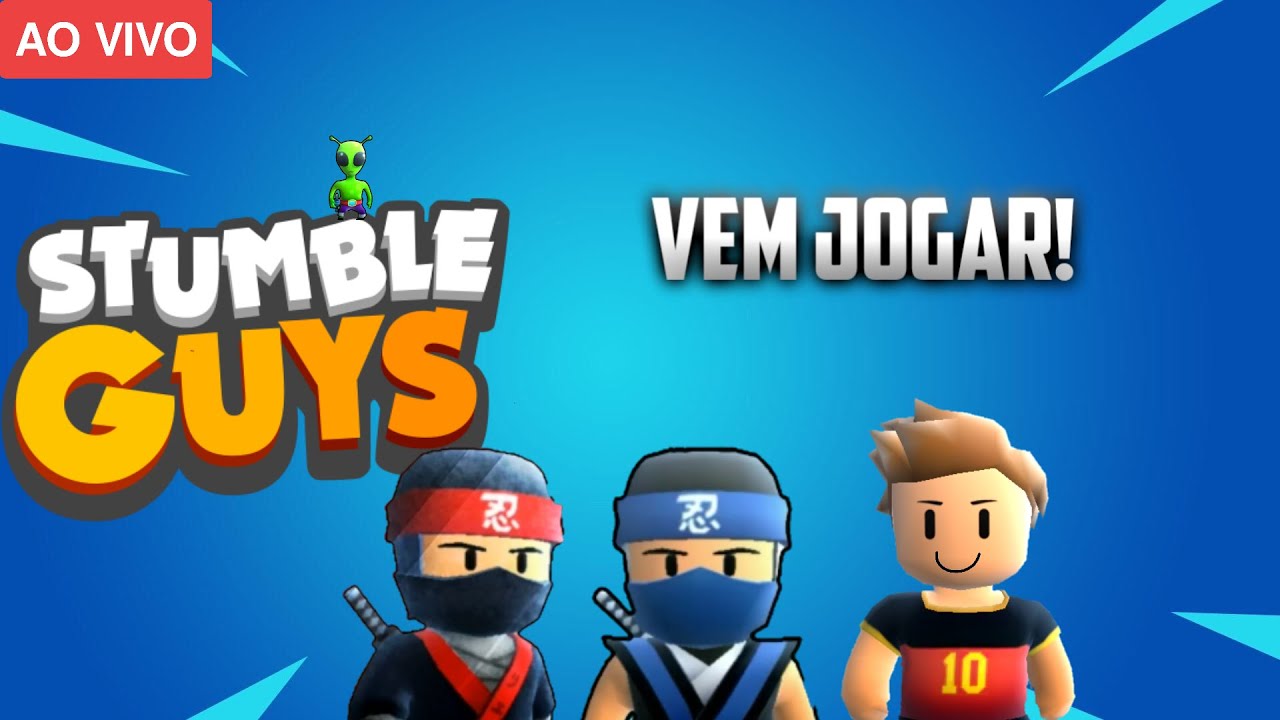 STUMBLE GUYS AO VIVO - VEM JOGAR 