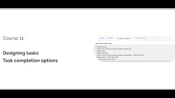 Designing Tasks: Task Completion Options - DIGITASK Training Module #11