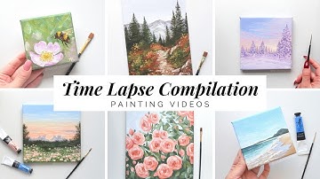 Easy Acrylic Painting Videos Time lapse Compilation 2022 | Relaxing Art Videos with Music