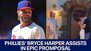 Phillies' Bryce Harper assists New Jersey high schooler in epic promposal