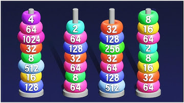 2048 Sort Stack Merge - Gameplay Walkthrough