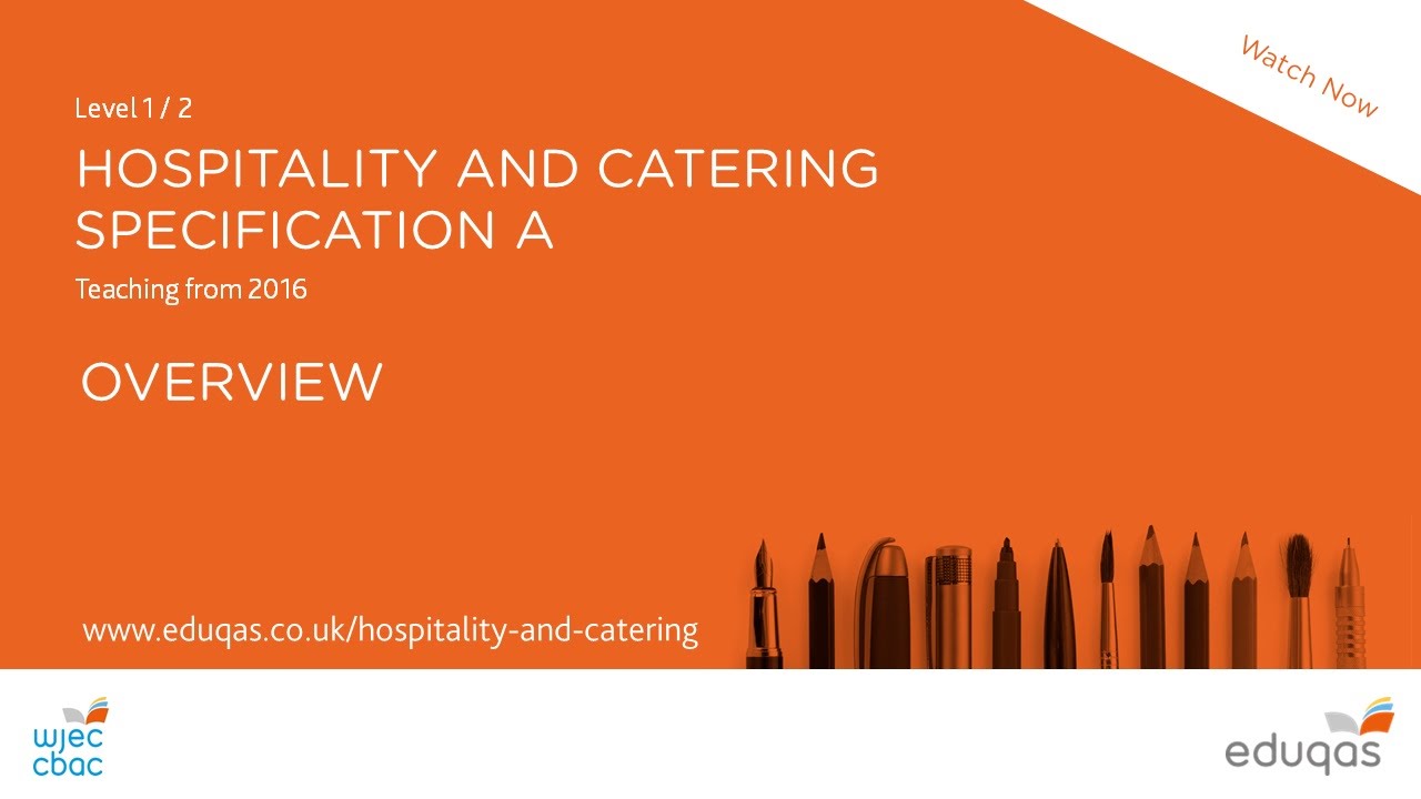 wjec hospitality and catering coursework specification