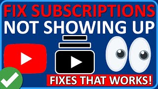 how to fix youtube subscriptions not showing up (2024) | fix youtube subscriptions tab not working