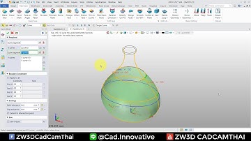 ZW3D CAD : การใช้คำสั่ง  Curve Mesh