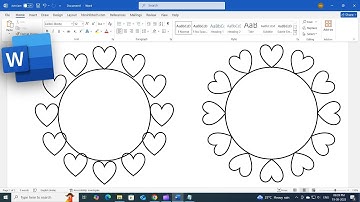 How to Duplicate Shapes Around a Circle in MS Word - MS Word Shapes Practice - MS Word Techniques