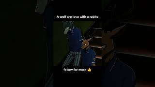 a wolf are love with a female rabit #animeexplain #animebench #animeshorts