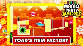 Super Mario Party Jamboree - Toads Item Factory All Areas No Commentary
