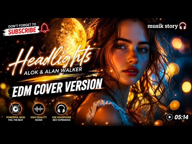 Headlights - Alok & Alan Walker | EDM Cover Version | Full Bass Remix 2026 | Musik Story Remix
