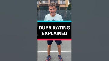 DUPR Rating Explained #pickleball #pickleballtips #shorts
