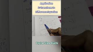 Application Z-Transform to Difference Equation #maths #shortvideo