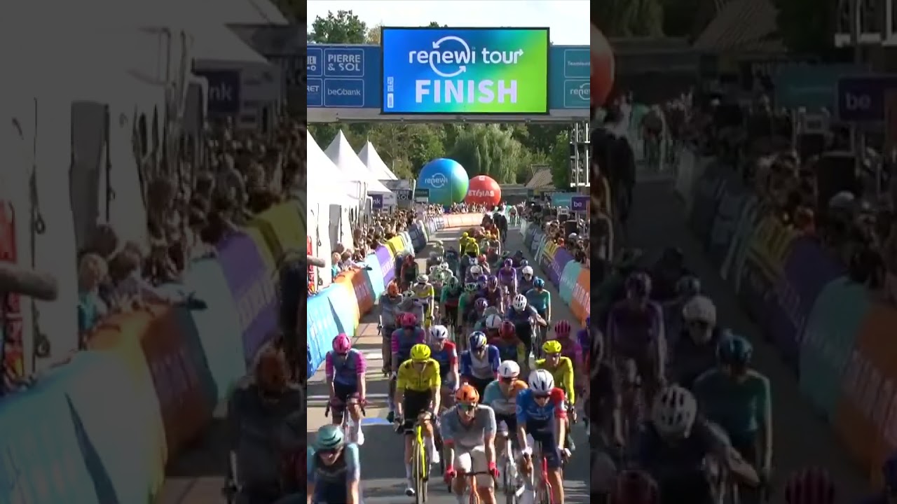 Jasper Philipsen DOMINATES the sprint to take the stage and leaders jersey in the Renewi Tour 🚀