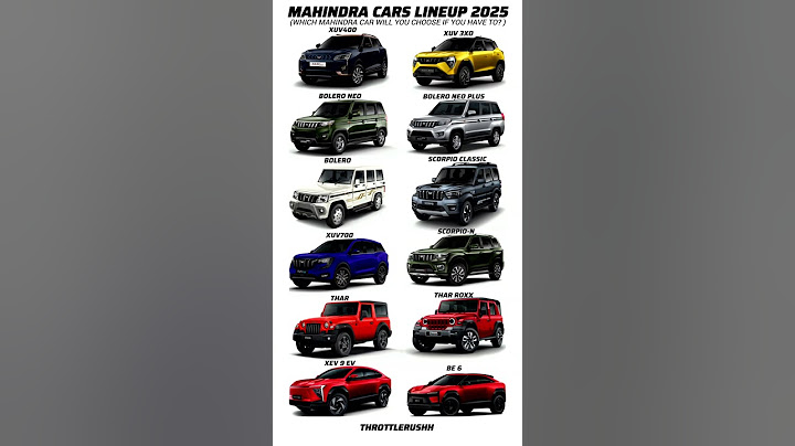 mahindra suv's lineup price list 2025 #mahindra #mahindrathar #mahindrascorpio #mahindracars #thar