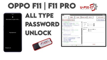OPPO F11 Pattern Unlock MRT|CPH1911|F11 pro password Unlock MRT| U-FIX-IT|2021