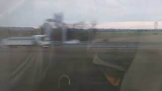 France Bullet Train TGV 320 Kmph or 200 mph inside window view