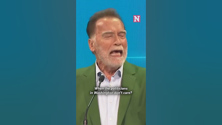 Arnold Schwarzenegger Tells People To 'Stop Whining' About Trump