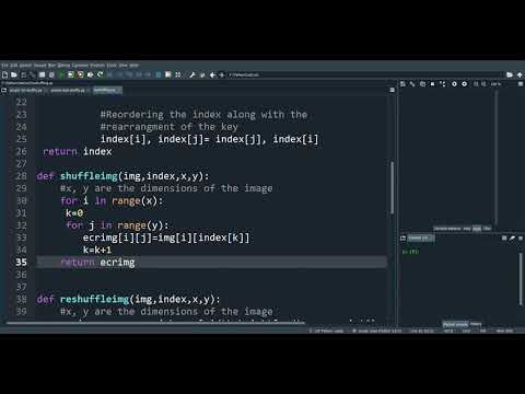Shuffling and Reshuffling - Part 3 || Encryption and Decryption of Image || Code in Python