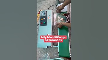 Máy hàn miệng túi liên tục FR900, máy ép bao nilong, máy hàn túi sate, máy ép túi liên tục FR900