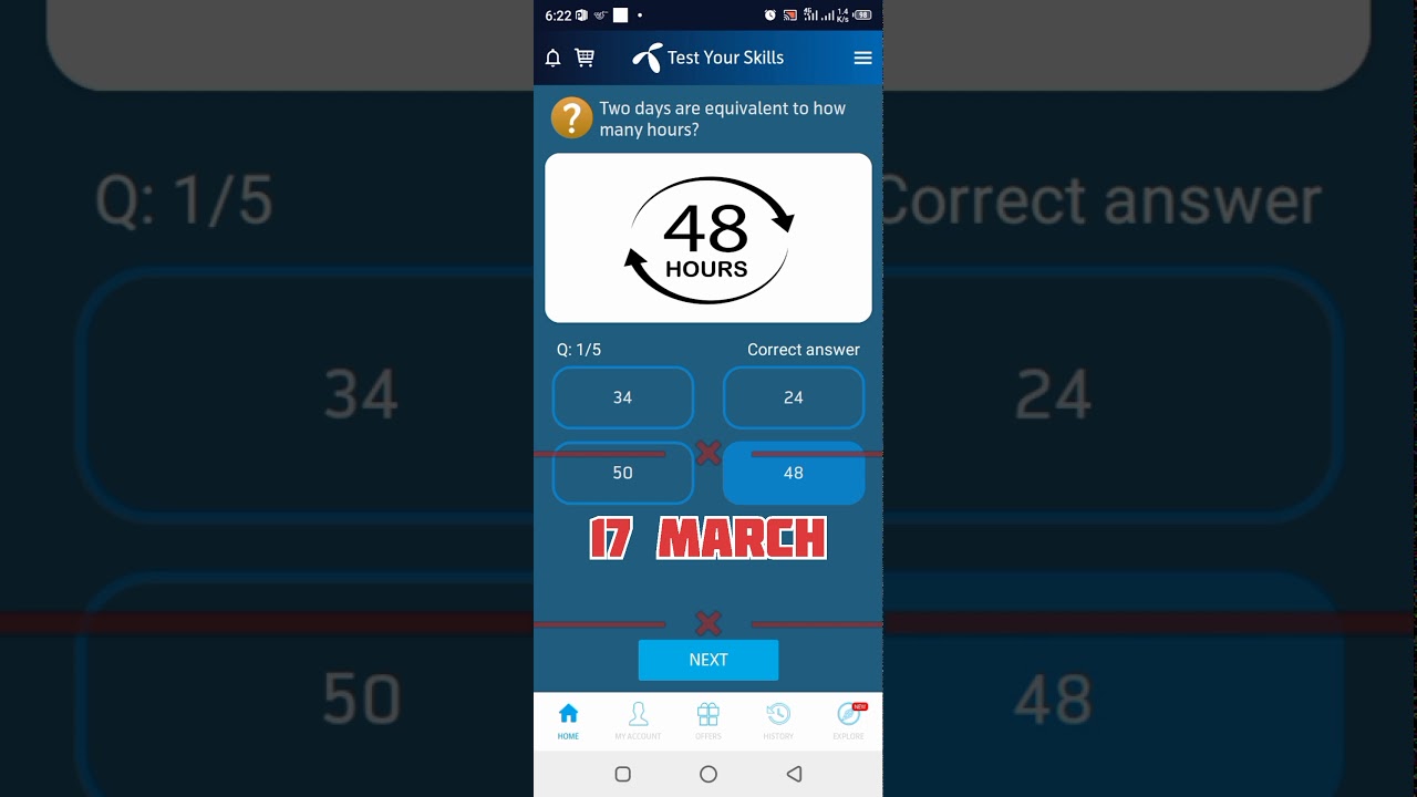 Telenor answers 17 March 2021 | 17 March Telenor Quiz | Today Telenor Quiz | Telenor Quiz Today