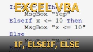 If Elseif Else In 5 Minutes excel Vba For Beginners 3