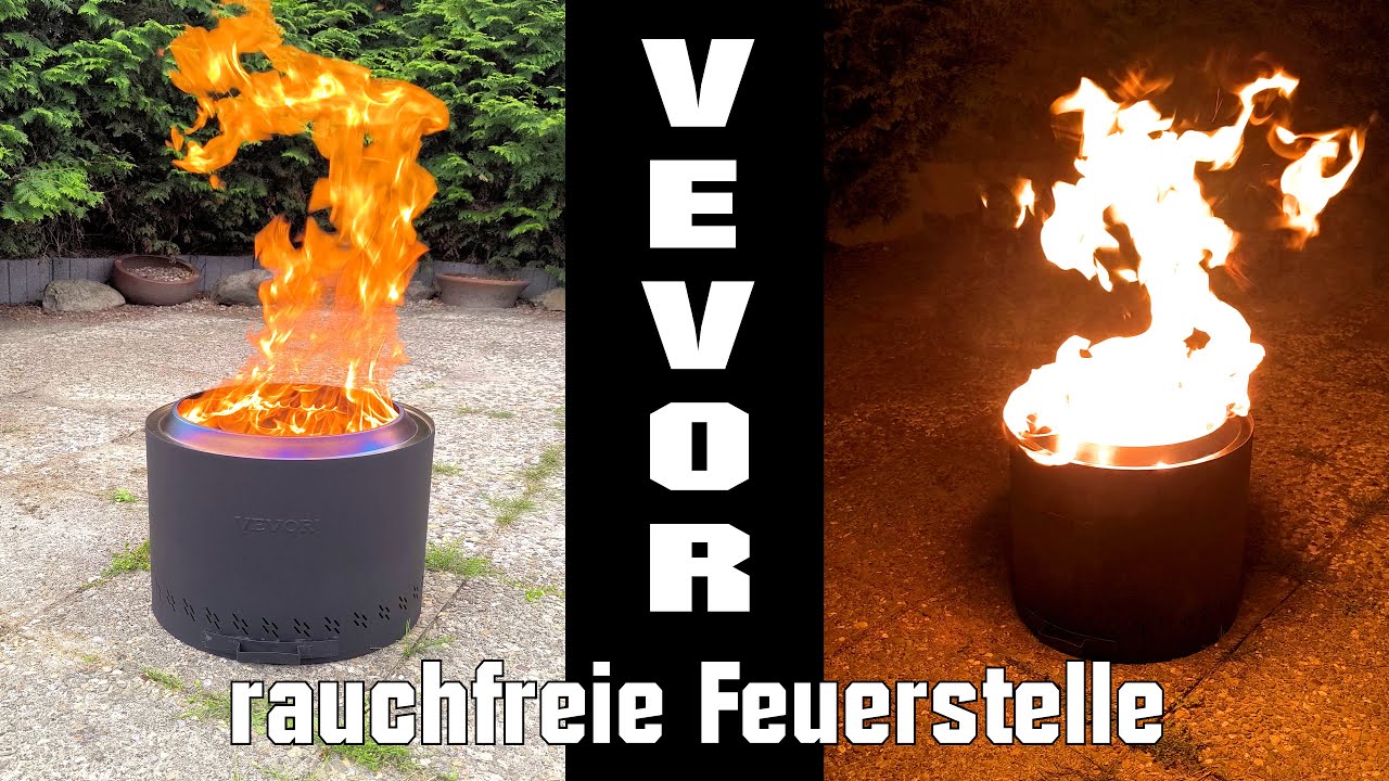 TIKTOK Trend: VEVOR Feuerstelle 40cm rauchfreie Pellet-Feuerstelle XL