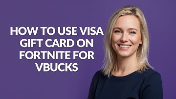 HOW TO USE VISA GIFT CARD ON FORTNITE FOR VBUCKS - Julia