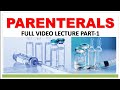 PARENTERALS PART-1 |PARENTERALS INTRODUCTION | TYPE OF PARENTERAL ROUTE OF ADMINISTRATION |