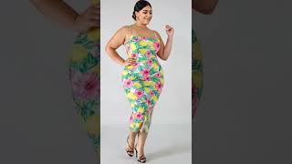 Tropical Floral Midi Dress Plus Size The Viral Summer Look 2026 Moda Plus Size