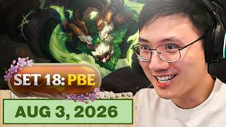 BIG PBE PATCH! Time to Learn | TFT Set  18 PBE