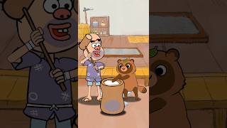 ☠️餅つきをしていたらまさか…! #mochi