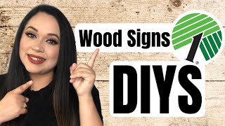 Dollar Tree Wood Signs DIY